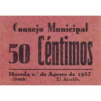 50 Céntimos Moreda