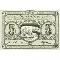 5 Kroner Den Kongelige Grønlandske Handel