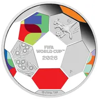 50 Cents - Charles III 1st Portrait - FIFA World Cup 2026 - Silver