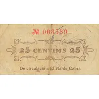 25 Céntimos El Pla de Cabra