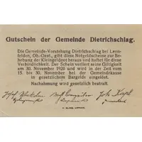 50 Heller Dietrichschlag bei Leonfelden