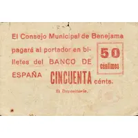 50 Céntimos Benejama