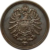 1 Pfennig - Wilhelm I type 1 - large shield