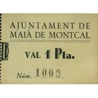 1 Peseta Maià de Montcal