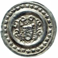 Denier Bracteate - Abbey with Royal Participation