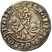 1/2 Groat 'with Knight' - John II of Avesnes