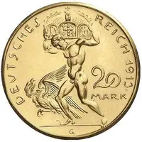 20 Mark - Louis III Pattern