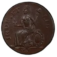 1/2 Penny - Copper 'Muttonhead'