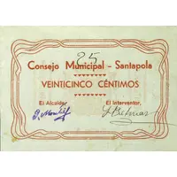 25 Céntimos Santa Pola