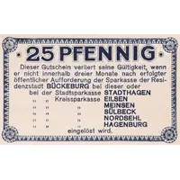 25 Pfennig Sparkasse