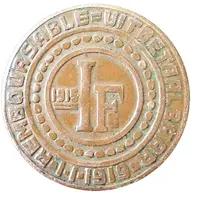 1 Franken - Albert I Ghent - German Occupation Coinage