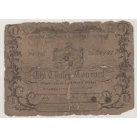 1 Thaler Courant Ältere Linie Kassenscheine