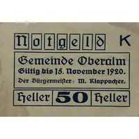 50 heller Oberalm