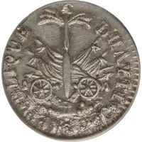 12 Centimes Western Republic, small bust