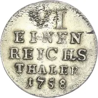 ⅙ Thaler - Ernest Frederick III Charles