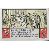 50 Pfennig Zoologischer Garten, imprint on reverse