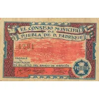 1 Peseta Puebla de Don Fadrique