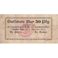 50 Pfennigs Kreis Neustadt in Westpreußen