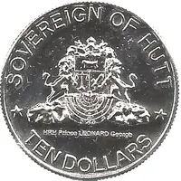 10 Dollars - Leonard I Sovereign of Hutt