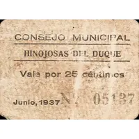 25 Céntimos Hinojosa del Duque