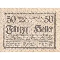 50 Heller Mettmach