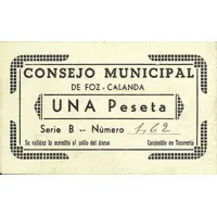 1 Peseta Foz-Calanda