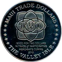 2 Maui Trade Dollars