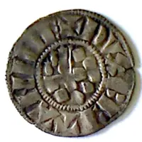 Denier anonymous of John II ermines in third of obverse