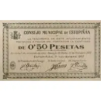 0.50 Pesetas Estopiñán