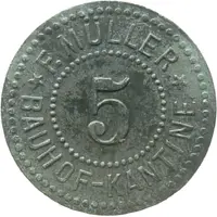 5 Pfennigs - Neisse F. Müller Bauhof Kantine