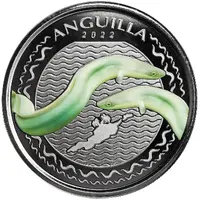 2 Dollars - Elizabeth II Eel, Colored