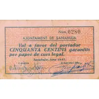 50 Céntimos Sanahuja