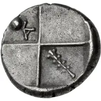 Hemidrachm Dot AΓ Monogram/Club