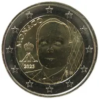 2 Euros Albert II - 2nd portrait