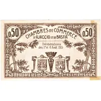 50 Centimes - Chambre de Commerce d'Ajaccio et de Bastia 20