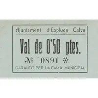 0.50 Pesetas Espluga Calva
