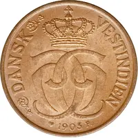 1/2 Cent / 2 1/2 Bit - Christian IX