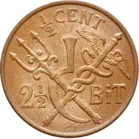 1/2 Cent / 2 1/2 Bit - Christian IX