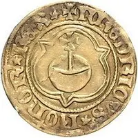 1 Goldgulden - Edzard †1441 and Ulrich Cirksena