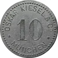 10 Pfennig - München Oskar Kiesel and Cº