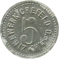5 Pfennigs - Crefeld Zinnwerk G.m.b.H.