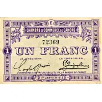 1 Franc - Chambre de Commerce de Cahors 46