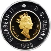 2 Dollars - Elizabeth II Nunavut, Gold, White gold and silver