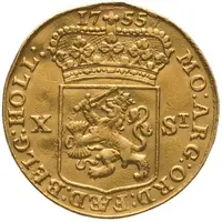 10 Stuivers Gold, 2 ducat weight