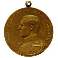 Medal - Albert I Le cheval de trait belge
