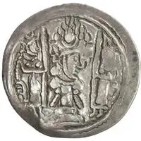 1 Drachm - Anonymous Bukhar Khudat, imitation with countermark