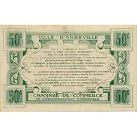 50 Centimes - Ville et Chambre de Commerce d'Abbeville [80]