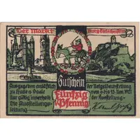 50 Pfennigs Notgeldausstellung