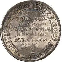 1⁄12 Thaler - Albert III Death of Marie Elisabeth