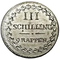 3 Schillings / 9 Rappen